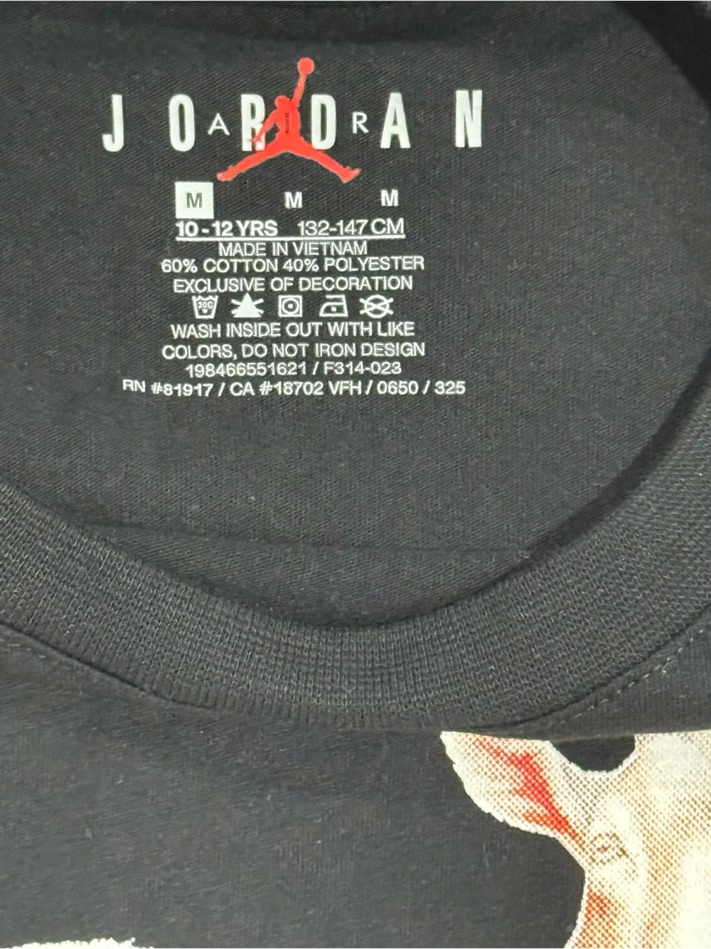 Jordan Black Tee with Pink Goat Graphic